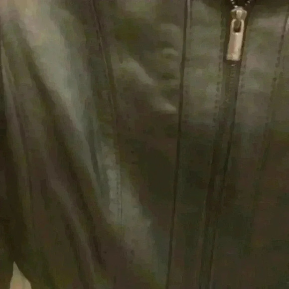 100% Leather Jacket Coat Stitched Detail Size S - Picture 7 of 13